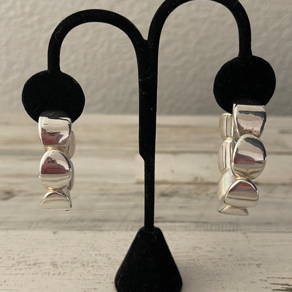 Simon Sebbag Jewelry - Vintage Simon Sebbag Silver Hoop Earrings.